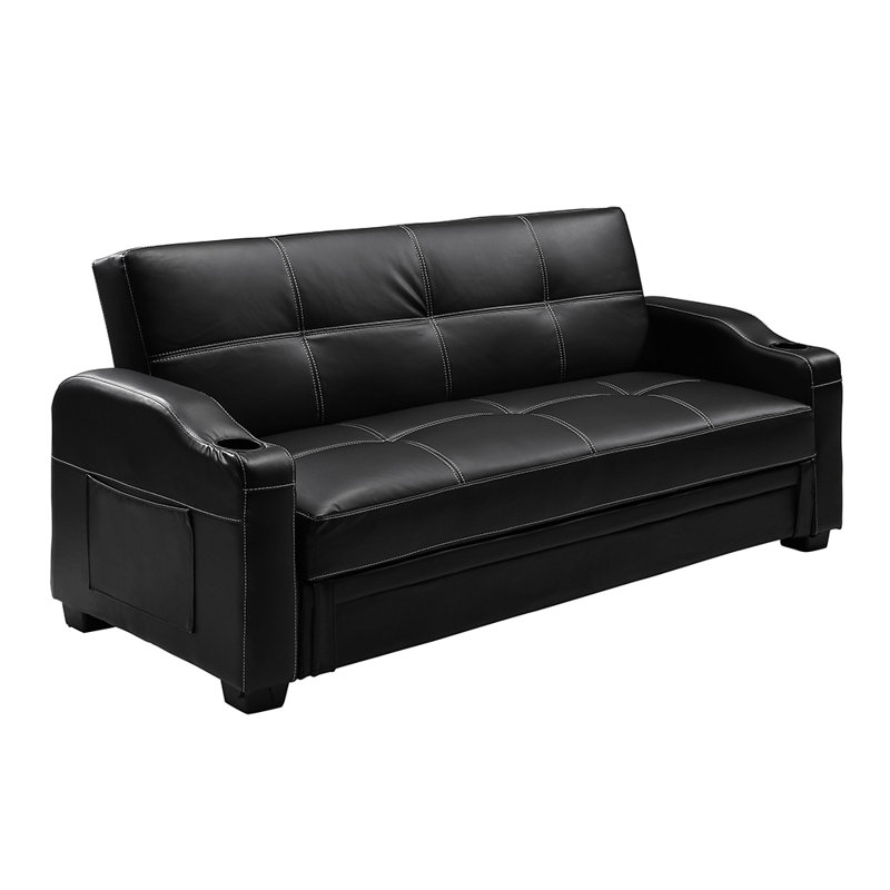 Latitude Run Vegan Leather Sofa Bed & Reviews Wayfair.co.uk